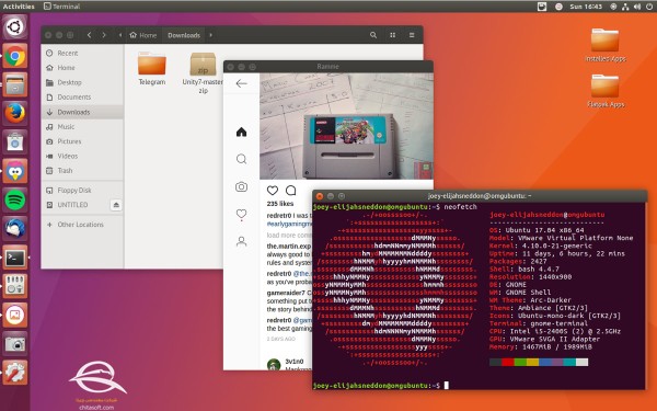 نمونه ای از ظاهر Ubuntu GNOME - KDE چیست